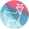 Goat Icon Circle
